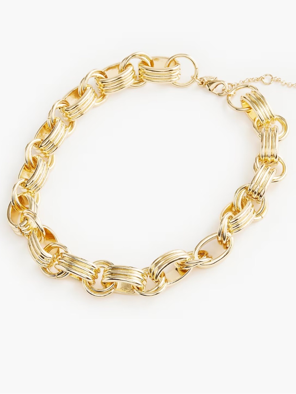 J. Crew Gold Chunky Links Statement Necklace